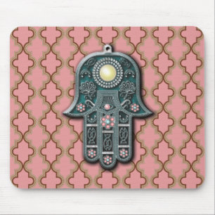 jewish hand foil pendant berber jewellery tribal a mouse pad