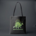 Jewish Hanukkah Dinosaur Menorah Jew Dino Fans Tote Bag<br><div class="desc">Cute Jewish Christmas Gift for Hanukkah. An Awesome funny Dinosaur Stegosaurus Menorah Gift.</div>