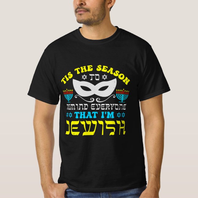 Jewish Hanukkah - Happy Hanukkah Hanukkah T-Shirt (Front)