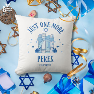 Jewish Hanukkah JUST ONE MORE PEREK Chapter Cushion