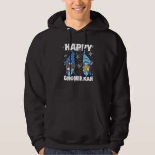 Jewish Hanukkah Menorah Dreidel Gnome Happy Gnomik Hoodie