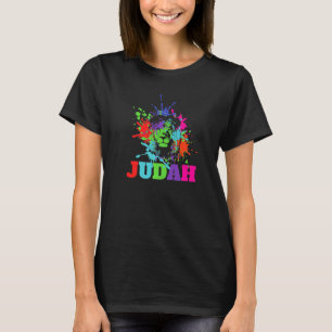 Jewish Hebrew Israelite Menorah Tribe Of Judah Lio T-Shirt