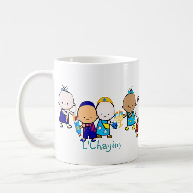 Jewish Holiday Babies Mug (Left)