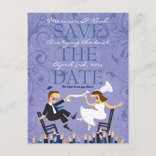 Jewish Hora Chair Dance Wedding Save the Date