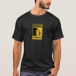 Jewish Humour Caution Schlemazel Hanukkah Holiday  T-Shirt<br><div class="desc">Jewish Humour Caution Schlemazel Hanukkah Holiday Road Sign.</div>