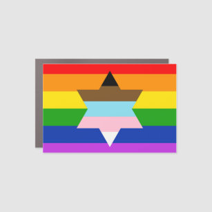Jewish Inclusive Pride Flag Magnet