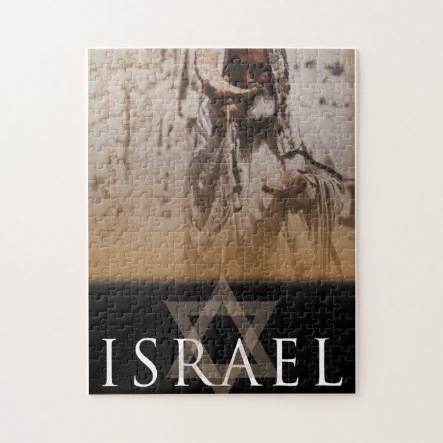 Jewish Israel Puzzle-Holy Man in Jerusalem Jigsaw Puzzle (Vertical)