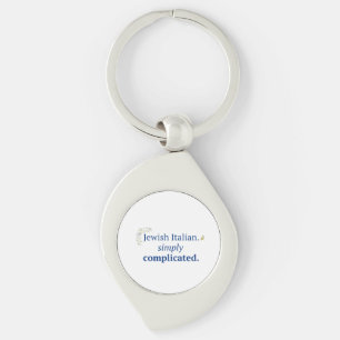 Jewish Italian. Simply Complicated Keychain