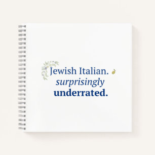 Jewish Italian Surprisingly Underrated Notebook