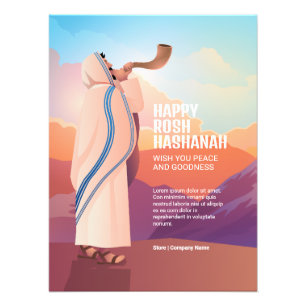 Jewish Man Blowing the Shofar Ram's Horn Photo Print