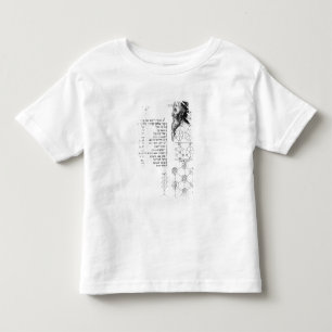 Jewish manuscript illustrating phrenology toddler T-Shirt