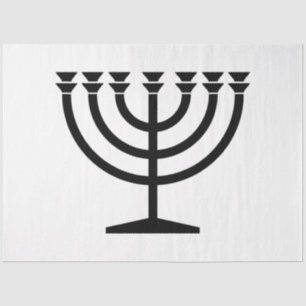 Jewish Menorah (Symbol of Judaism) Tissue Paper