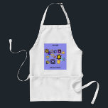 Jewish Mommaleh Apron<br><div class="desc">Words say,  "Jewish Mommaleh" and beautiful Jewish Stars are the central design for this kitchen chef's apron. Happy Channukka! Buy your mum this one!</div>