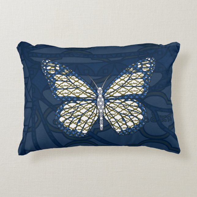 Jewish Monarch Accent Pillow (Front)