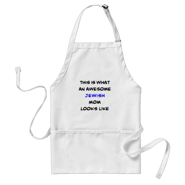 jewish mum, awesome standard apron (Front)