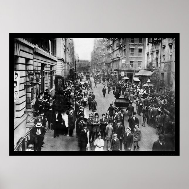 Jewish New Year Fun on the East Side of NYC 1910 Poster (Front)