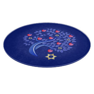 Jewish New Year   Rosh Hashanah Challah Board