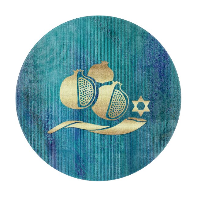 Jewish New Year | Rosh Hashanah Challah Board (Front)