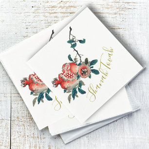 Jewish New Year Rosh Hashanah Elegant Sweet Fruit Napkin