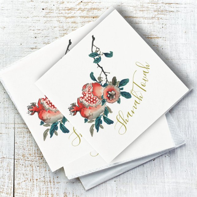 Jewish New Year Rosh Hashanah Elegant Sweet Fruit Napkin (Creator Uploaded)