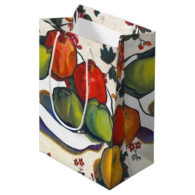 Jewish New Year | Rosh Hashanah Fine Art Medium Gift Bag (Front Angled)