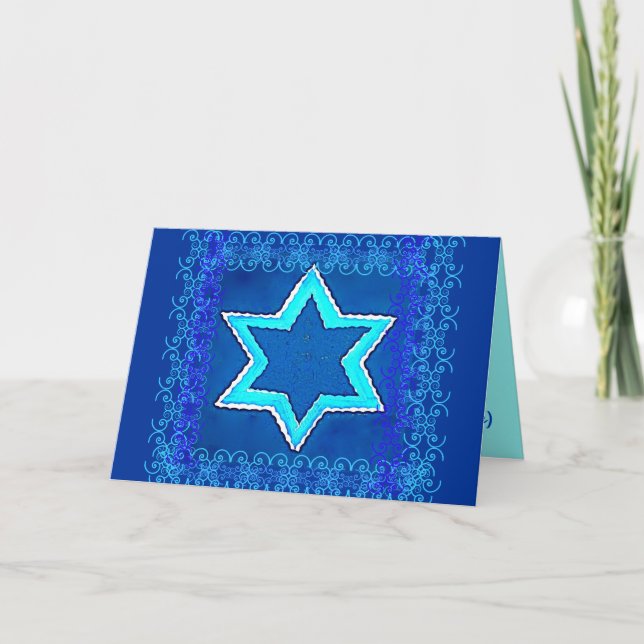 Jewish New Year Star of David Card 1 (Front)