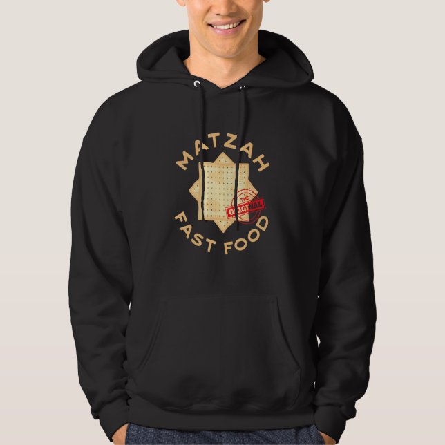 Jewish Or Hebrew Who Likes Seder Meal Or Matzah Or Hoodie (Front)