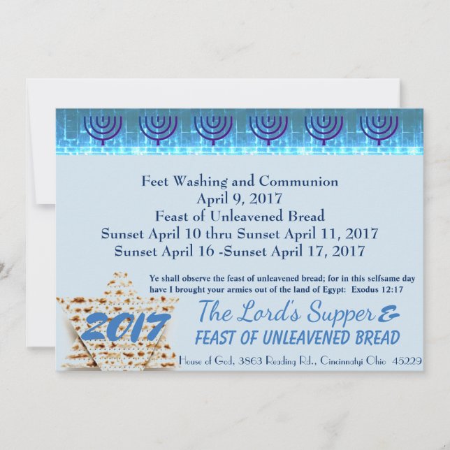 Jewish Passover (Front)