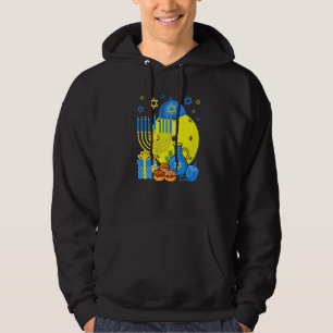 Jewish Pickleball Ball Menorah Happy Hanukkah Chan Hoodie