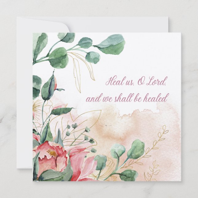 Jewish Prayer for Healing of the Sick Blank (Front)