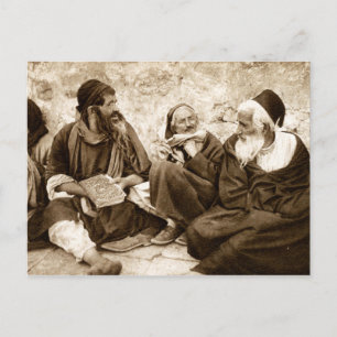 Jewish prayers in Jerusalem Postcard