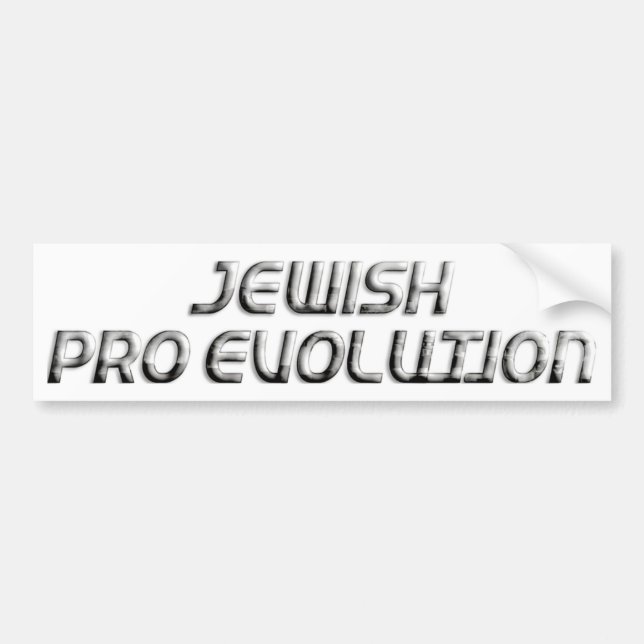 Jewish Pro Evolution Bumper Sticker (Front)