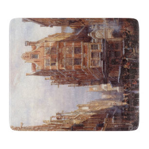 Jewish Quarter in Amsterdam (Vintage City Scene) Cutting Board