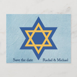 Jewish Save the date Announcement Postcard