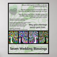 Jewish Seven Wedding Blessings Tree Of Life Hamsa