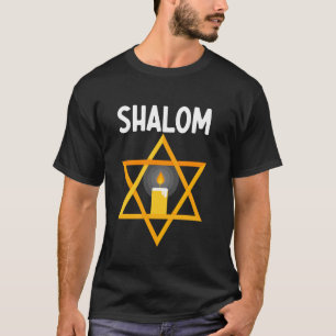 Jewish Shalom Hebrew Peace Star of David Sign Hanu T-Shirt
