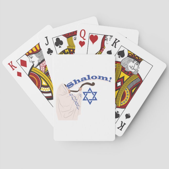 Jewish Shofar Playing Cards (Back)