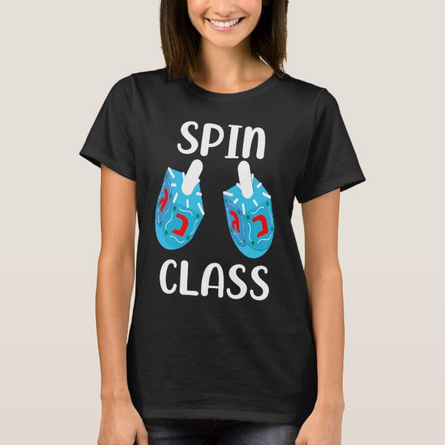 Jewish Spin Class  Hanukah T-Shirt (Front)