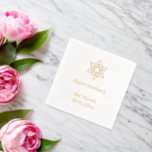 Jewish Star Bar/Bat Mitzvah Foil Napkins<br><div class="desc">Jewish Star Foil Napkin</div>