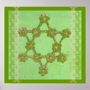Jewish Star Judaica Fine Art Poster