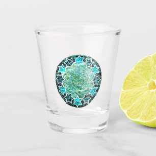 Jewish Star MedallionArt  Shot Glass 
