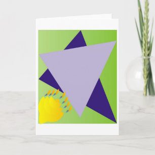 Jewish Star/Menora Card