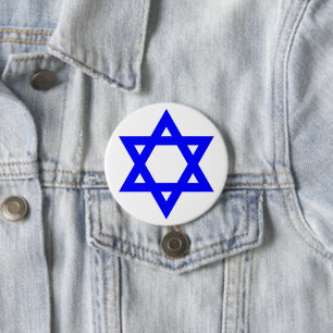 ✡︎ Jewish Star of David 7.5 Cm Round Badge