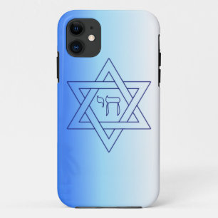 Jewish Star Of David Hebrew Chai iPhone 11 Case