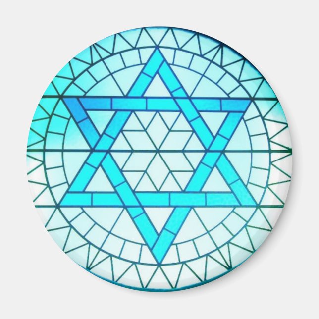 Jewish Star of David Magnet (Front)