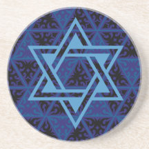 Jewish Star of David Round Coaster