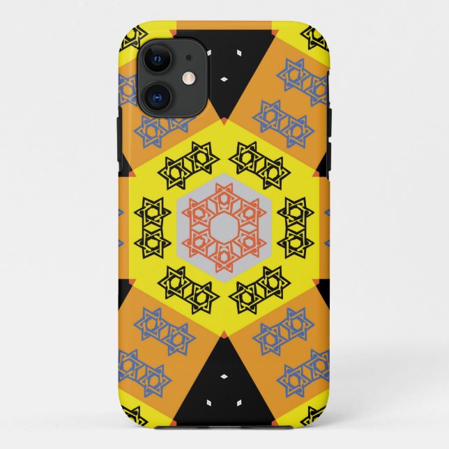 JEWISH STAR OF DAVID SEAMLESS Case-Mate iPhone CASE (Back)