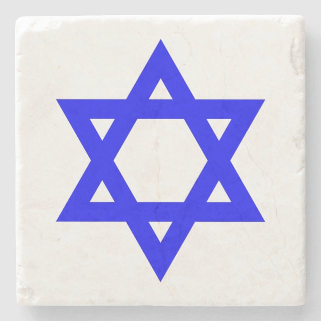✡︎ Jewish Star of David Stone Coaster (Front)