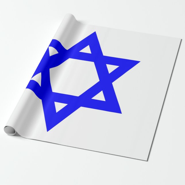 ✡︎ Jewish Star of David Wrapping Paper (Unrolled)