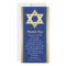 Jewish Sympathy Thank You Blue Gold Star of David